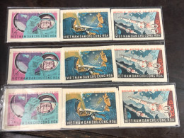 VIET  NAM  NORTH STAMPS-print Test Imperf 1962-(first Team Mamed Space Flighs)3 STAMPS Good Quality - Vietnam