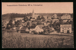 AK Fichtelberg /Fichtelgebirge, Teilansicht Mit Kirche  - Other & Unclassified