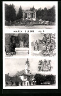 AK Maria Ellend A. Donau, Gnadenkirche, Lourdes-Grotte, Christ König-Denkmal  - Altri & Non Classificati