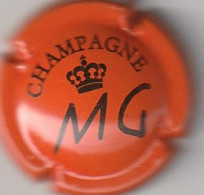 Capsule Champagne MARQUIS DE GOUWROL { N°5 : Orange Et Noir ; AUBE Baroville } Petite Rayure Contour {S22-24} - Autres & Non Classés