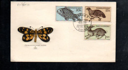 TCHECOSLOVAQUIE FDC 1955 FAUNE DIVERSE - Other & Unclassified