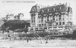 CPA Granville-La Plage Et Le Normandy Hotel    L2952 - Granville