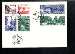 SUEDE FDC 1979 BATEAUX ET BARQUES - Schiffe