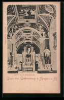 AK Gebhardsberg B. Bregenz, Innenansicht Der St. Gebhardskirche  - Autres & Non Classés