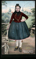 AK Mädchen In Hessischer Tracht  - Costumes