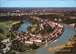 72392416 Burghausen Salzach Fliegeraufnahme Burghausen - Burghausen