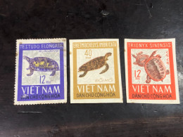VIET  NAM  NORTH STAMPS-print Test Imperf 1966-(reptiles)3 STAMPS Good Quality - Viêt-Nam