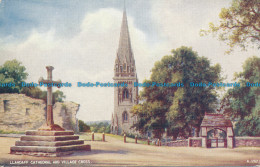 R155154 Llandaff Cathedral And Village Cross. Valentine. Art Colour. No A.1267 - World