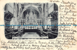 R155162 Reredos And Choir. St. Marys Redcliffe. Bristol. 1902 - World