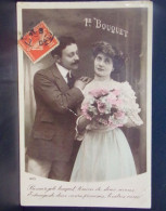 1580 THEME . 1er BOUQUET . TEMOIN DE DOUX AVEUX . COUPLE .  . N° 4115 - Couples