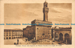 R155297 Firenze. Piazza Della Signoria Col Palazzo Vecchio E La Loggia Dei Lanzi - World