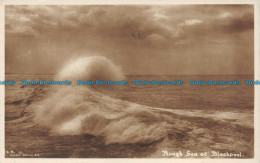 R155305 Rough Sea At Blackpool. Rotary. RP. 1916 - Monde