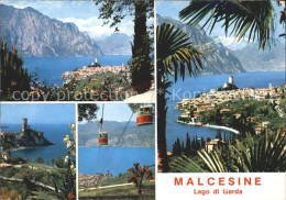 72391311 Malcesine Lago Di Garda Gesamtansicht Seilbahn  Malcesine - Autres & Non Classés