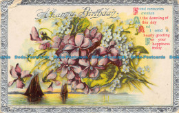 R155324 Greetings. A Happy Birthday. Flowers. 1926 - Monde