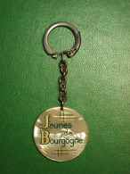 Porte-clé Plastique Imitation Nacre - Jeunes De Bourgogne - SOS Inde 1966 - Key-rings