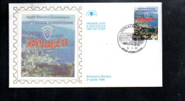 MONACO FDC 1998 CONFERENCE ECONOMIQUE EUROPEENNE - FDC