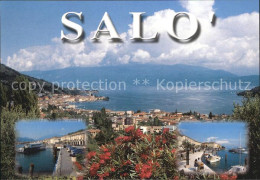 72391198 Salo Lago Di Garda Hafen Anlegestelle Panorama  - Autres & Non Classés