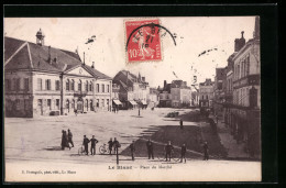 CPA Le Blanc, Place Du Marché  - Le Blanc