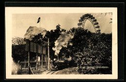 AK Wien, Wiener Prater, Liliputbahn Und Riesenrad  - Eisenbahnen