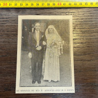 1930 GHI25 MARIAGE DE MIle Denise ARNOULD AVEC M. Joseph DODIN - Collezioni