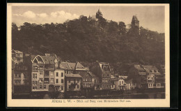 AK Altena I. W., Blick Auf Burg Vom Märkischen Hof Aus  - Altena