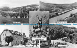 R155449 Greetings Fro Tomintoul. Multi View. Harvey Barton. RP - Monde