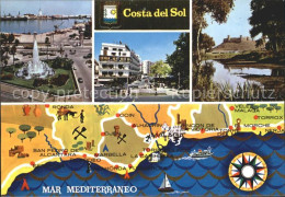 72390731 Costa Del Sol Landkarte Costa Del Sol - Otros & Sin Clasificación