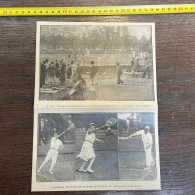 1930 GHI25 TOURNOI INTERNATIONAL DU NEW-LAWN-TENNIS CLUB Galeppe Martin Legeay Breuvart Et Eloy Inglebert - Colecciones