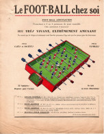 Le FOOT-BALL Chez Soi - Publicité Baby-Foot - Années 1950 - - Advertising