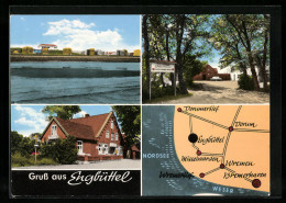 AK Engbüttel, Gasthaus Zur Silberfuchsbörse, W. Blohm, Uferpartie, Karte  - Autres & Non Classés