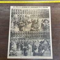 1930 GHI25 FÊTES DU CENTENAIRE DE L'INDÉPENDANCE DE LA BELGIQUE OMMEGANG A BRUXELLES - Collections