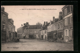 CPA Neuvy-St-Sepulcre, Place Du Cardinal Eudes  - Autres & Non Classés