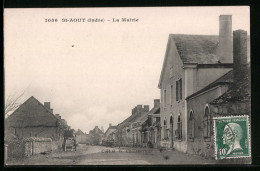 CPA St-Aout, La Mairie  - Autres & Non Classés