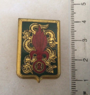 FRANCE LÉGION ÉTRANGÈRE INDOCHINE Insigne 2° REGt ETRANGER D'INFANTERIE 1946/51 - Armée De Terre