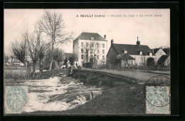 CPA Reuilly, Moulin Du Gué, La Chute D`eau  - Other & Unclassified