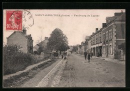 CPA Saint-Gaultier, Faubourg De Lignac  - Other & Unclassified