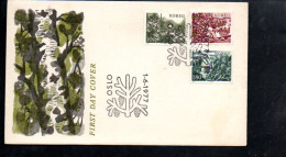 NORVEGE FDC 1977 LICHENS - Andere & Zonder Classificatie