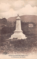 25 NANS SOUS SAINTE ANNE MONUMENT AUX MORTS - Autres & Non Classés