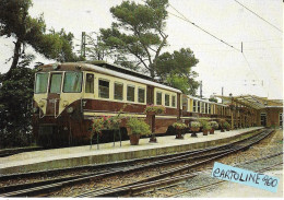 Liguria Genova Stazione Ferroviaria Di Piazza Manin Veduta Treno In Sosta Della Ferrovia Genova Casella - Stations - Met Treinen