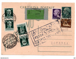 Cent. 60  Su Cartolin Postale Cent. 15 "Vinceremo" - Mint/hinged