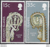 1975 Cayman Island Easter 2v. MNH SG N. 389/90 - Other & Unclassified