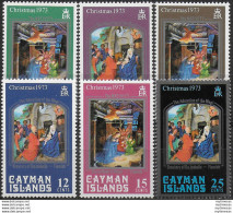 1973 Cayman Islands Christmas 6v. MNH SG N. 329/334 - Otros & Sin Clasificación