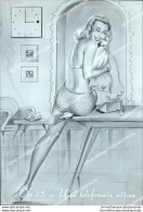 Cc303 Cartolina  Pin Up Ragazza In Costume  Una Telefona Attesa - Unclassified