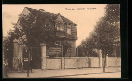 AK Glienicke /Nordbahn, Materialwaren-Handlung Wilhelm Schleu, Strassenansicht  - Glienicke