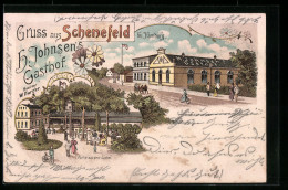 Lithographie Schenefeld Bei Hamburg, H. Johnsens Gasthof, Besitzer W. Harder  - Other & Unclassified