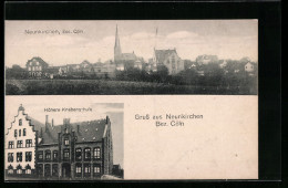 AK Neunkirchen-Cöln, Ortspanorama, Höhere Knabenschule  - Other & Unclassified