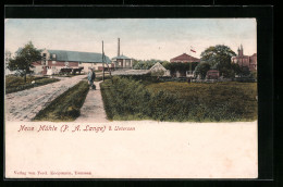 AK Uetersen, Gasthaus Neue Mühle Mit Strasse Und Umgebung  - Uetersen