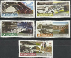 Slovenia 2013   Architecture - Bridges Of Slovenia - Set  MNH - Slowenien