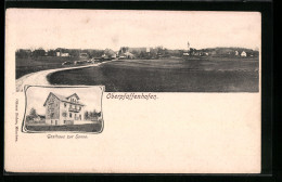 AK Oberpfaffenhofen, Gasthaus Zur Sonne, Ortspartie Mit Feldweg  - Other & Unclassified