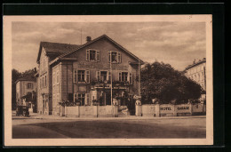 AK Lörrach, Bahnhof-Hotel Von Willy Weniger  - Lörrach